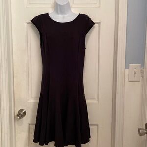 Kate Young Black Knit Low Waist Cap Sleeve Dress Size 10